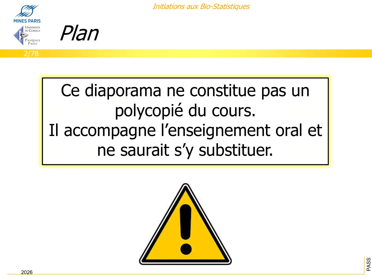 Diapositive 1 : Plan